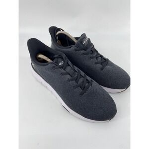 KURU Shoes Mens 10.5 Wide Gray Mesh Flex Via Walking Sneaker Heel Support Travel
